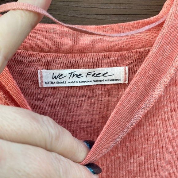 Free People | Kyoto Tee - Pretty Guava ~ NWT - Picture 7 of 11